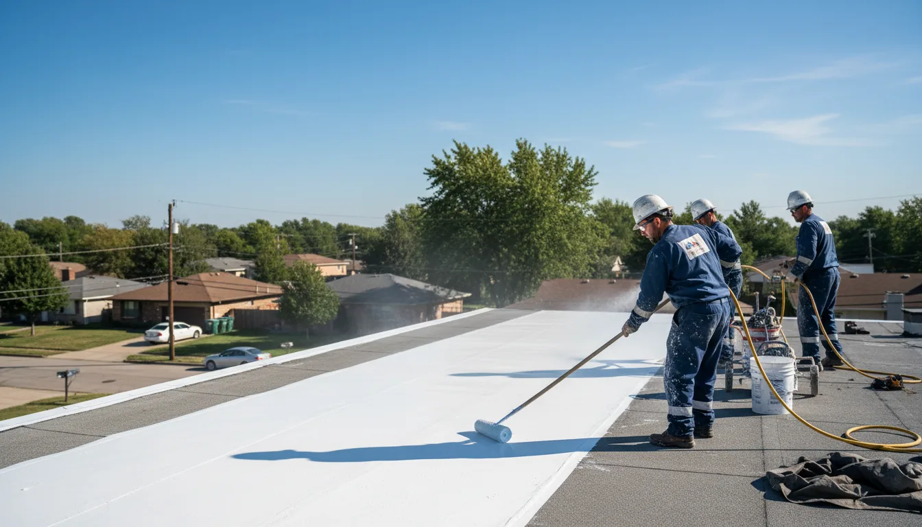 Commercial roof coating in Napoleon, OH near me